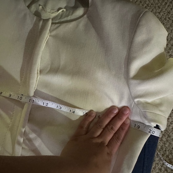 MaxMara Cream Hidden Button Suit Blazer - Picture 10 of 10